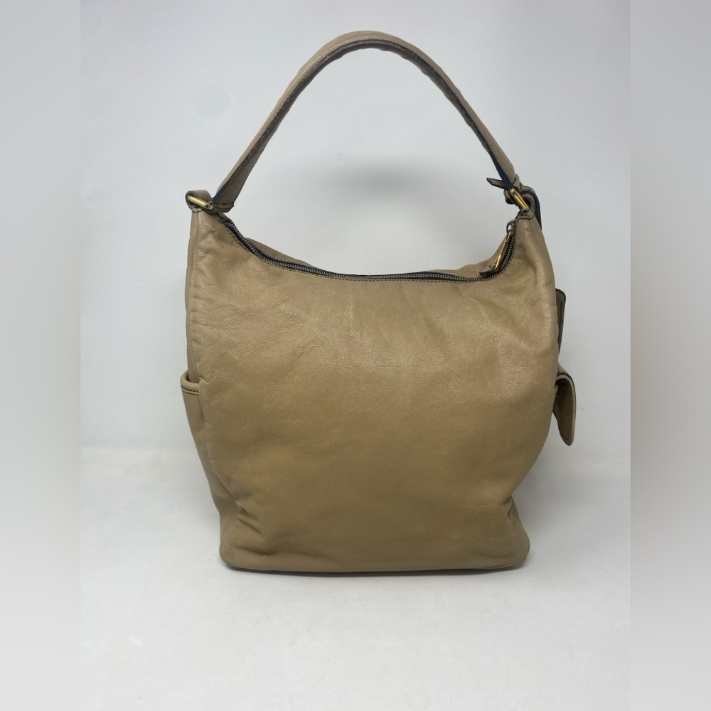 Yves Saint Laurent  YSL Multy Hobo Beige Leather Shoulder Bag Medium